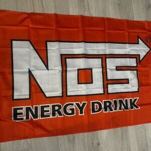 ⚡ NOS Energy Drink Banner - 3x5ft- Power Up Your Space! ⚡🏁